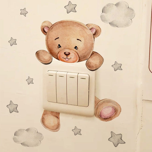 Stickybear™ - Sticker ourson décoratif | Chambre d'enfants - Atout Bout'chou