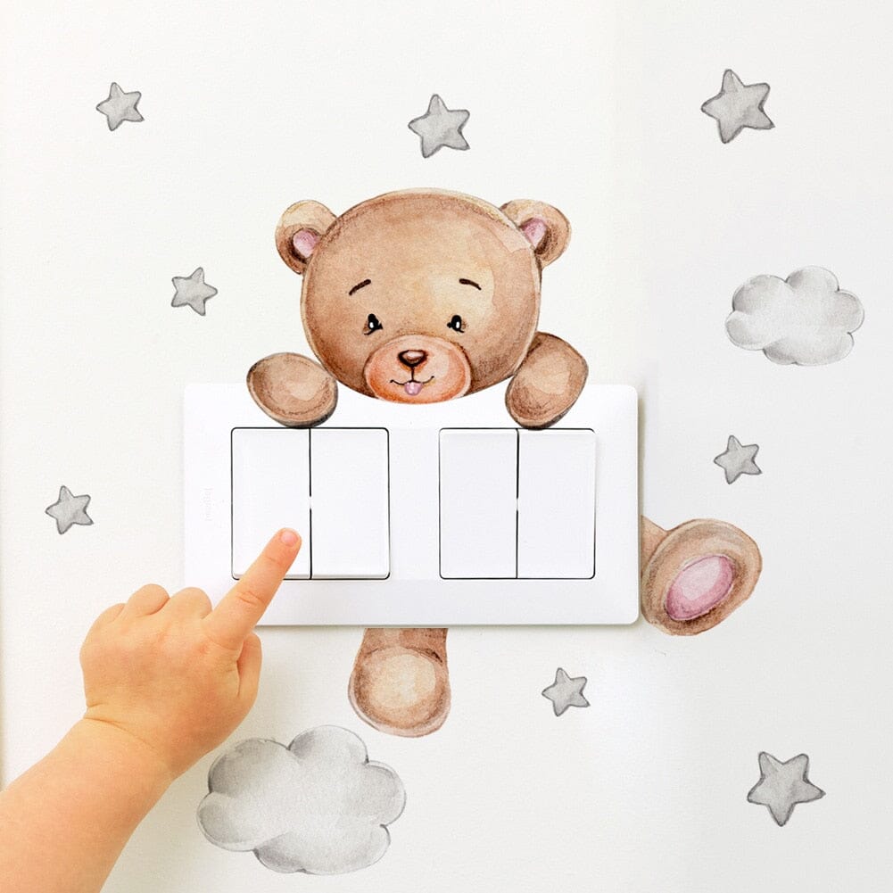 Stickybear™ - Sticker ourson décoratif | Chambre d'enfants - Atout Bout'chou